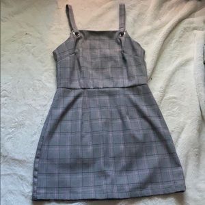 Plaid Overall Dress (Medium)